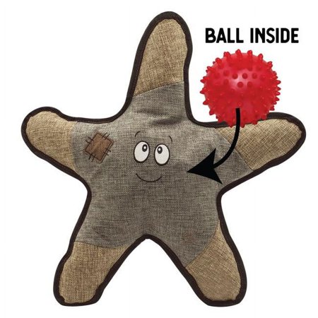 UPC: 0712038962624 | Snugarooz 712027 21 in. Sophie the Starfish with Rubber Spikey Ball Grey Dog Toys