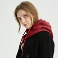 thumbnail image 5 of Drawstring Hooded Scarf Keeps Neck Warm, Faux Fur Hat and Infinity Scarf Bag, 5 of 5