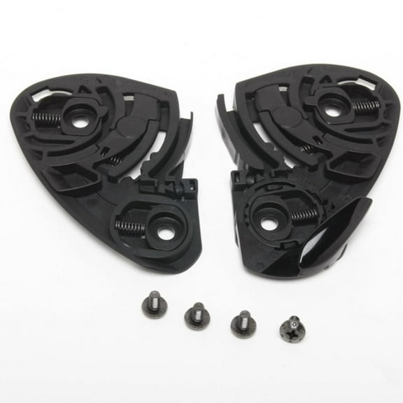 SHOEI Base Plate Set for X-Twelve, Qwest, RF-1100 Helmets Hardware Black One Size Fits All #236311