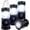 Black, variant on 4Pcs Portable Folding LED Camping Lantern, Lightweight Waterproof USB Rechargeable Survival Kit for Indoor and Outdoor Emergency Light, Power Outage Glod