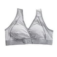thumbnail image 1 of PEASKJP Nursing Bras with Support Supportive Comfort Wireless Push Up Shaping Bra, Dark Gray L, 1 of 3
