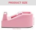 thumbnail image 4 of HLONK Pink Plastic Space Save Tape Dispenser Holder Macaron Color Small Creative Desktop Office Machine Packaging Cutter (cherry Blossom Pink), 4 of 6
