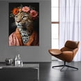 thumbnail image 4 of MUDKET Leopard Wall Art, Boho Leopard Canvas Wall Art Prints, Unique Living Room Pictures Wall Decor, Framed Wall Paintings for Bedroom Office 18"L x 12"W, 4 of 9