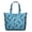 Boston Terrier Blue Pattern, variant on Dachshund in Sweaters Cream Pattern Weekend Tote Bag, Work School Tote Bag with Inner Zip Pocket, Spacious Interior Gift Ideas for Holiday Birthday Gifts,22 X 12 X 18 Inches
