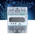 thumbnail image 3 of Medidor de carril DIN medidor de energía eléctrica ligero de 50 Hz trifásico y 4 módulos equipo eléctrico duradero para sistemas submedidores, 3 of 8