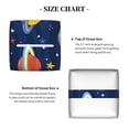 thumbnail image 5 of Yiaed Planets and Stars Print Tissue Box Cover, PU Leather Decorative Organizer for Tabletop, Bathroom, Car, Office Creative Decorative, 5 of 7