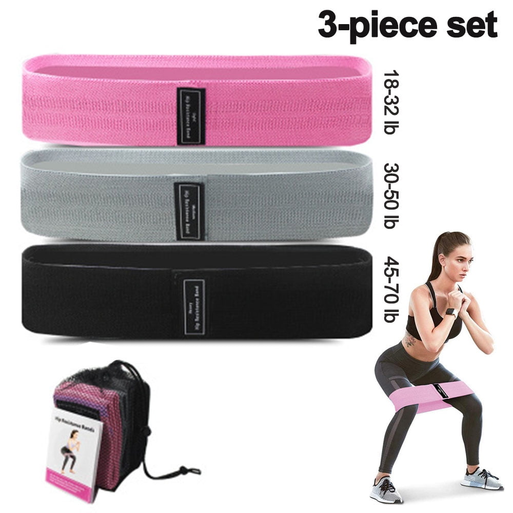 Resistance Exercise Bands for Booty Bands with Instruction Guide and