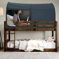 thumbnail image 4 of LEEDOR Bed Tent Dream Tents Bed Canopy Shelter Cabin Indoor Privacy Warm Breathable Pop Up Bunk Twin Size for Kids and Adult Patent Pending PitchBlack(Mattress Not Included), 4 of 5