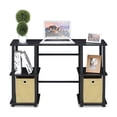 thumbnail image 3 of Furinno Bureau d'Ordinateur Tour-N-Tube avec Bacs de Rangement, Expresso/noir 17072EX/BK, 3 of 6