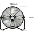 thumbnail image 4 of BILT HARD 20" High Velocity Floor Fan, 4600 CFM 3-Speed with Wall-Mounting System, Heavy Duty Metal Industrial Fans for Garage, Warehouse, Basement, 4 of 9