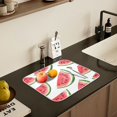 thumbnail image 5 of Yayeee Drying Mat for Kitchen Counter Dishes Microfiber Coffee Decorative Pad, White Watermelon, 5 of 9
