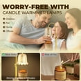 thumbnail image 4 of Sanmadrola Candle Warmer Lamp Wax Melt Warmer with Timer Dimmable, Birthday Gifts for Women Mom, House Warming Gifts New Home Decor for Jar Candles with 2 Bulbs Gift Box Packing, 4 of 8
