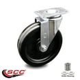 thumbnail image 2 of 6 Inch Phenolic Wheel Swivel Top Plate Caster Service Caster Brand, 2 of 2