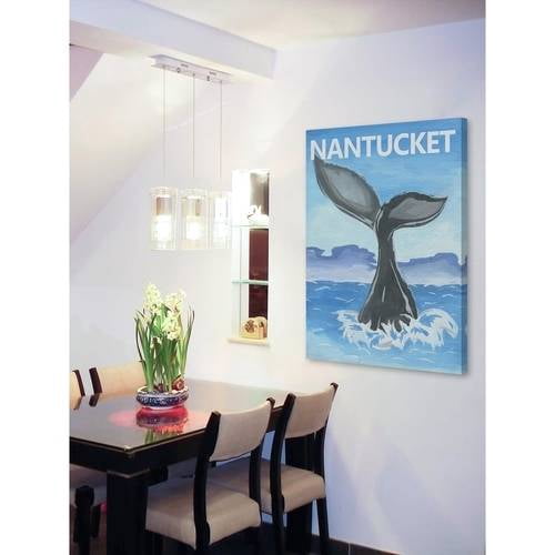 "Whale's Tale" Painting Print on Wrapped Canvas