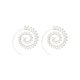 thumbnail image 1 of Qarigey Pendientes circulares de remolino, regalo de aniversario, decoraciones para mujer, colgante para colgar en la oreja, pendiente colgante con Ropa, zapatos y accesorios Miscelánea 4510 Plata Qarigey AP010229-06, 1 of 6
