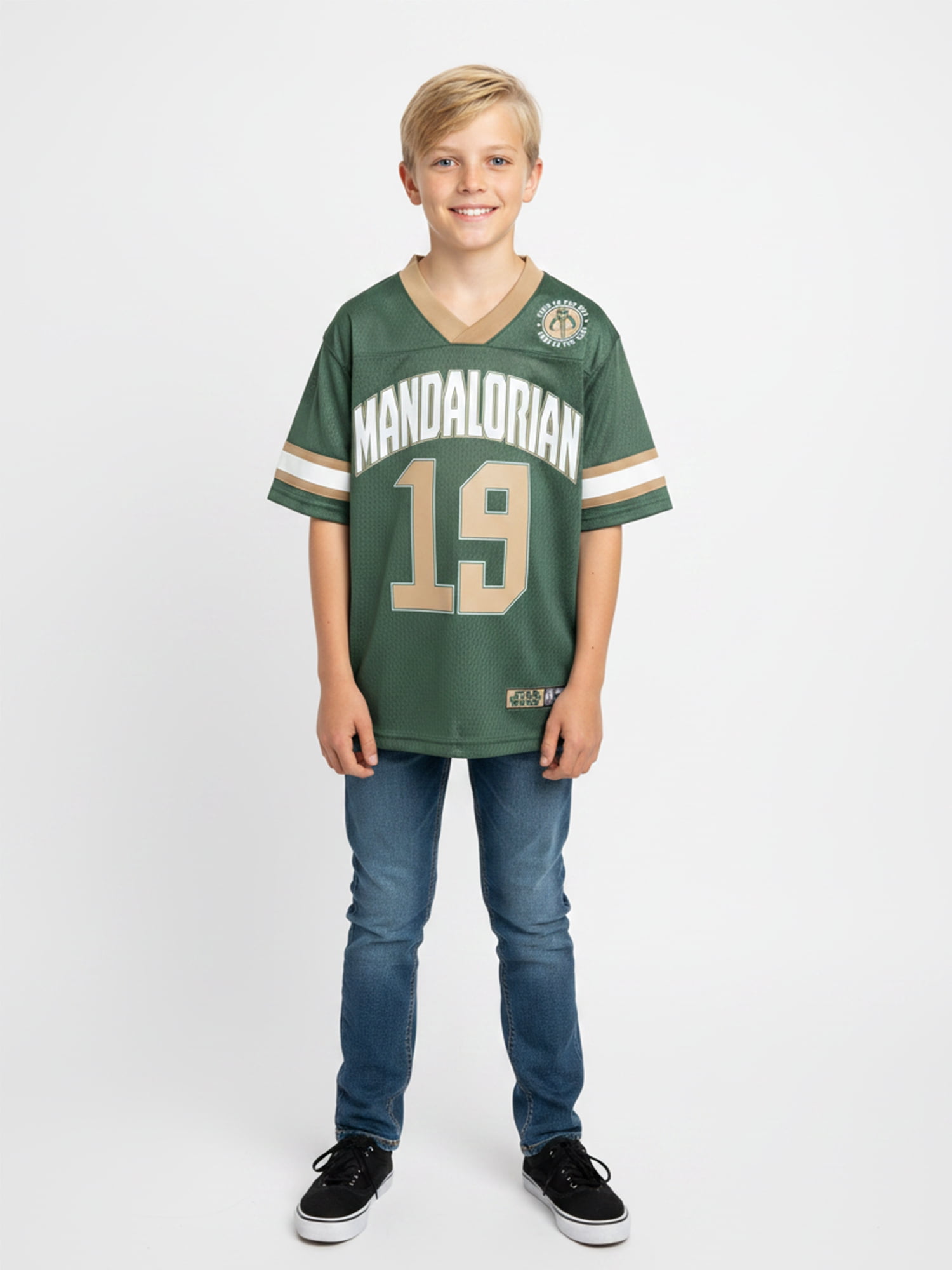 Star Wars The Mandalorian Boys’ Elevated Graphic Jersey, Sizes 4–18