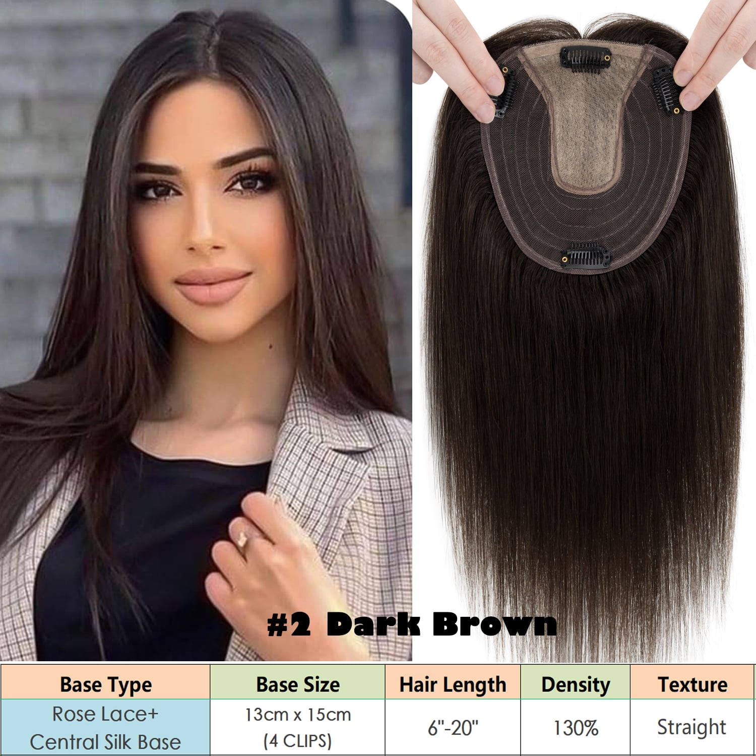 Benehair Real Hair Clip In Extensions Clip In Hairpiece Silk Base