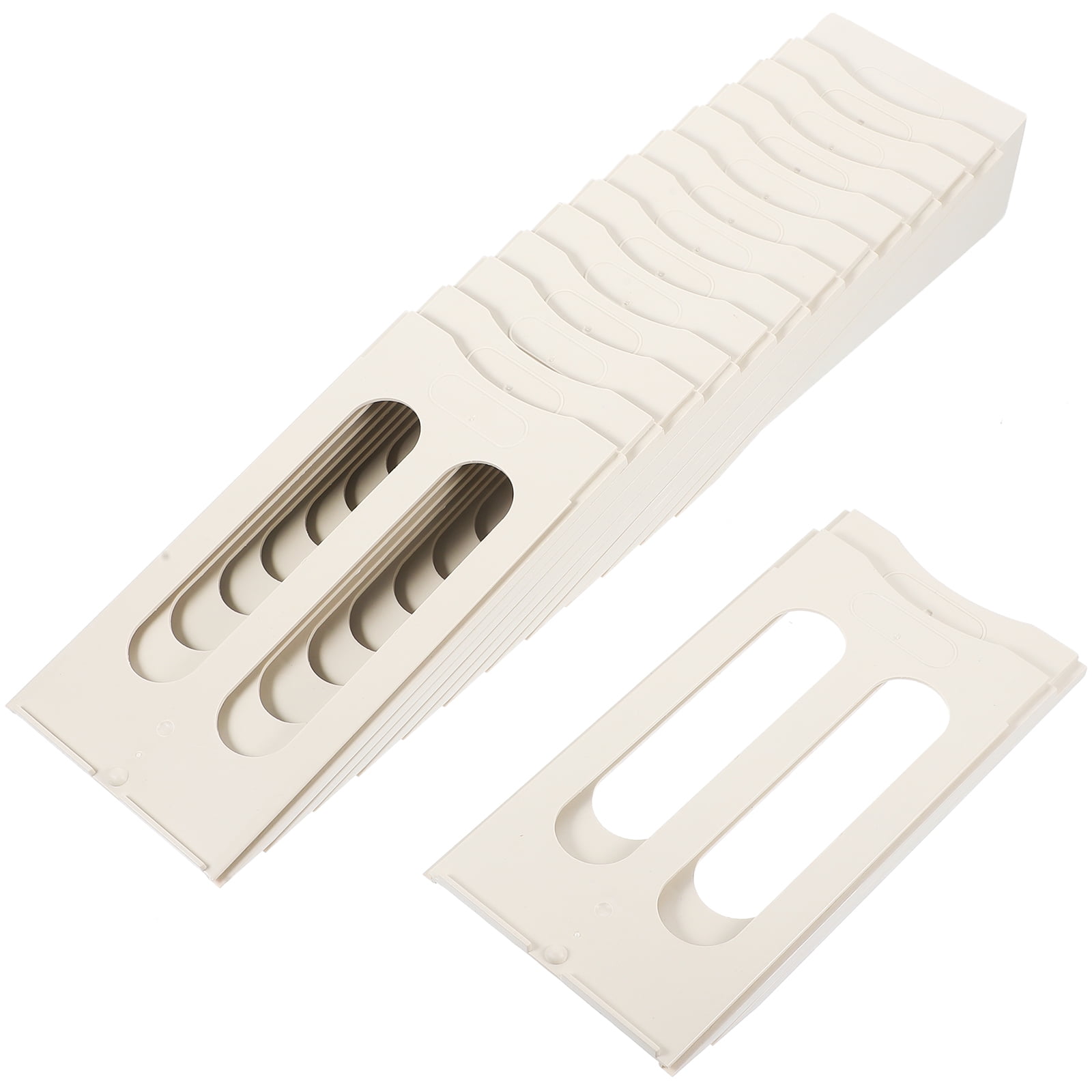 RENACLIPY Wall Mounted Time Cards Holder Rack Plastic Card Organizer for Office and Home