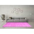 thumbnail image 3 of Ahgly Company Indoor Round Abstract Pink Modern Area Rugs, 5' Round, 3 of 4