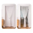 thumbnail image 2 of Curtains and Drapes, Rod Pocket & Back Tab semitransparent with Light Through Vertical Window Treatments for Sliding Glass Door & Living Room (Include Telescopic Rod), 2 of 4