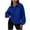 Navy, variant on Jalioing Sweatshirts for Women Solid Long Sleeve Collared Casual Athletic Pullover Shirts Loose Basic Tops