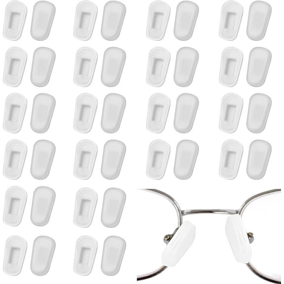 Jingyang 10 Pairs of Nose Pads for Glasses Push Nose Pads Silicone Nose Pads for Eyeglasses and Sunglasses