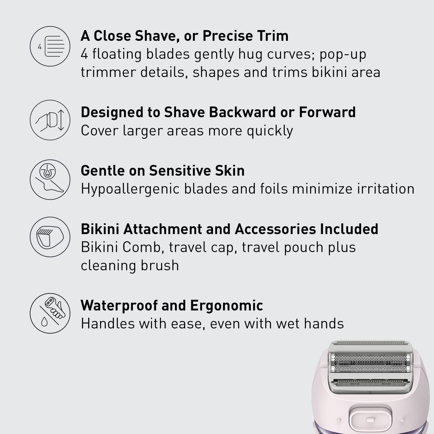 Panasonic CloseCurves Wet/Dry Electric Razor for Women Panasonic CloseCurves Wet/Dry Electric Razor for Women