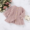thumbnail image 2 of Tao Tao Baby Girls Sweater Toddler Knit Cardigan Kids Long Sleeve Cardigan Infant Crewneck Coat Fall Winter Pink 3 Months, 2 of 3