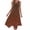Brown, variant on Summer Plus Size Dresses for Womens 2026 Fashion Beach Printing Pockets Tank Round-Neck Sleeveless Tank Dresses