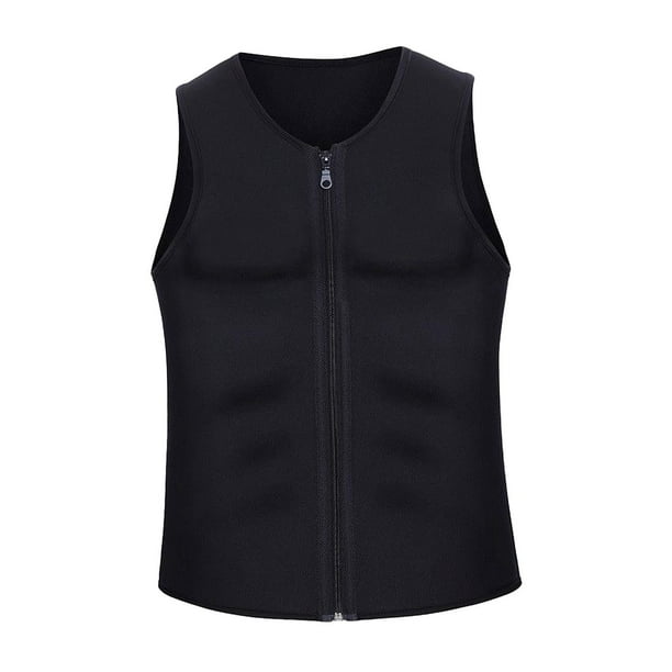 Chaleco sauna para hombre, moldeador de cintura, camiseta sin mangas, corsé de compresión XXXL