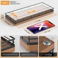 thumbnail image 2 of Bandeja decorativa Focusonit de madera de roble de 11,2 litros para mesa de café, 2 of 9