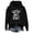 Black, variant on Fashion Women Long Sleeve Cute Cattle Graphic Printed Drawstring Hoodie Pullover Sweatshirt Blouse Top
