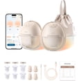 thumbnail image 2 of eufy Heated Wearable Breast Pump S1 with Duckbill Valvue (4-Pack), Hands-Free Breast Pump with Industry-Leading HeatFlow™ Tech, App-Controlled OptiRhythm™, Hospital-Grade Suction and Leakproof, 2 of 9