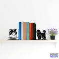 thumbnail image 4 of Handmadetneonsign Selkirk Rex Cat Metal Bookends, Cat Name Bookend, Cat Table Bookshelf Decor 045336, 4 of 4