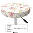 thumbnail image 2 of Uemuo Floral Pattern Round Bar Stool Seat Covers Washable Stool Cushion Slipcover Elastic Bar Chair Covers-13 inch, 2 of 7