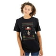 thumbnail image 3 of Christmas Gingerbread UFO Pattern Graphic T Shirt Men or Women Brisco Brands S, 3 of 6