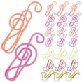 thumbnail image 1 of 60pcs Music Note Clips Metal Paper Clip Student Marking Clip Paper Clips Musical Notes Style Type, 1 of 9