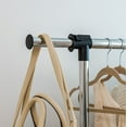 thumbnail image 4 of IRIS Extendable Single Rod Clothes Rack, Garment Rack, Clothing Rack w/Lockable wheel, 4 of 7