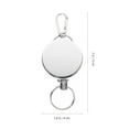 thumbnail image 2 of WRISTBIQUE Silver Badge Holder 2Pack 1.97X1.57X0.79In, 2 of 10