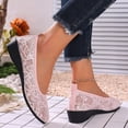 thumbnail image 7 of Willtoo Women's Ballet Flats Round Toe Slip on Lace ballerina Flat Comfortable Wedding Casual Dressy Floral Flats Shoes, 7 of 7