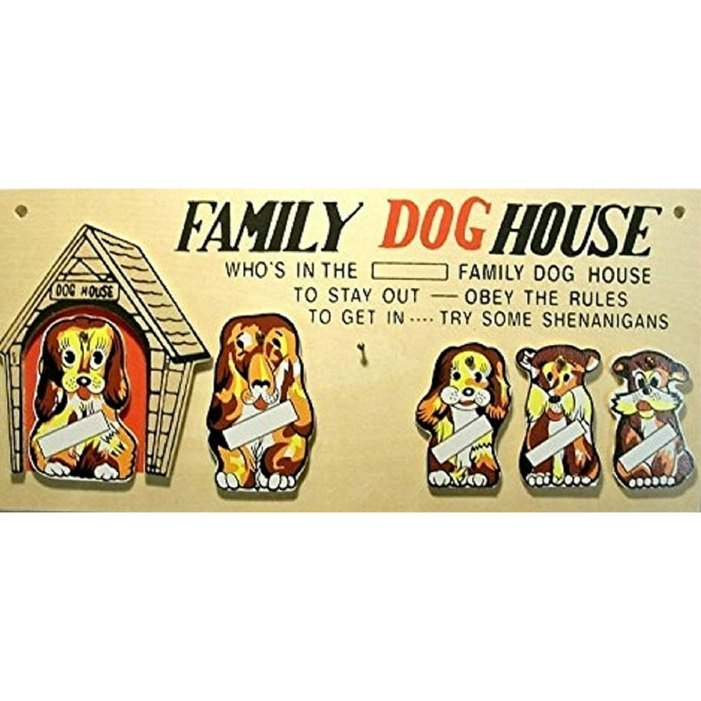 Family Dog House Plaque - Walmart.com - Walmart.com