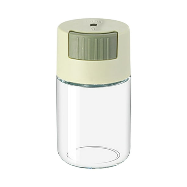 0.02 Ounce Glass Dispenser, Measuring Glass Dispenser, Push-in Glass Dispenser With Pepper Control Seasoning Bottle