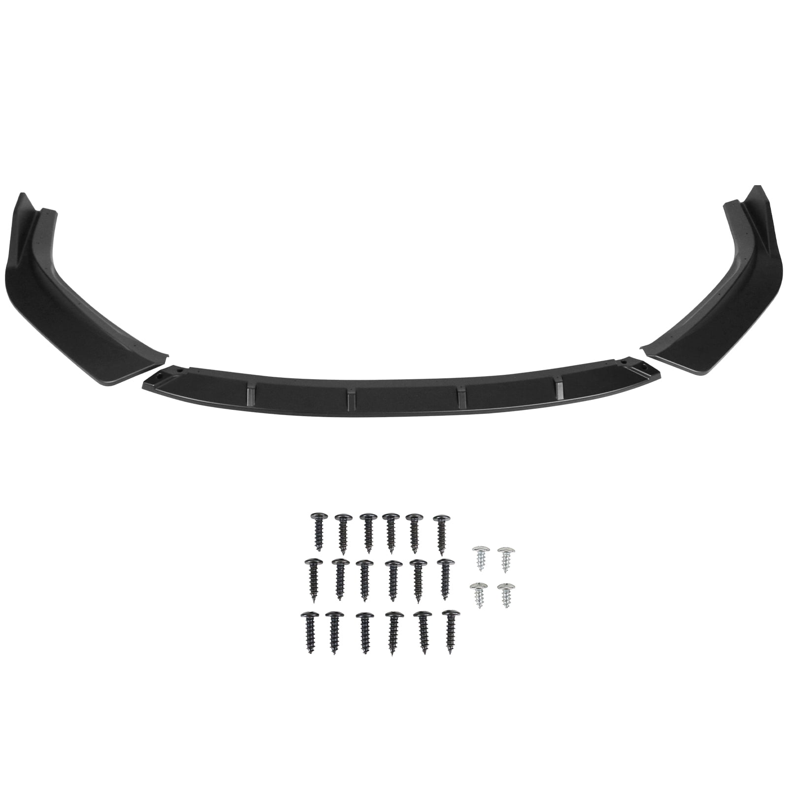 Ikon Motorsports Compatible with 14-16 Lexus IS F Sport IKON Style 3PCS Front Bumper Lip BodyKit Matte Black