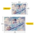 thumbnail image 5 of WOBOGO Snowman Train Puzzle Challenge 500 Piece Jigsaw Suitable for Game Night Finished Size 20.5 x 14.9in, 5 of 9