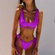 thumbnail image 1 of WILLBEST Traje de Baño Natacion Mujer Traje de Baño de Moda para Mujer Traje de Baño Dividido Color Sólido Cuidado Traje de Baño con Cinta, 1 of 4