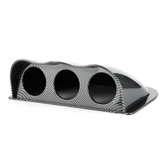 KIMISS Triple Dash Pod ,ABS 2in Triple Dash Gauge Pod 3 Hole Dashboard Meter Mount Bracket Universal Auto Accessory