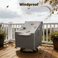 thumbnail image 5 of Patio Swivel Chair Covers 2 Pack, Waterproof & Heavy Duty Chair Covers for Outdoor Furniture, 37.5"Wx39"Dx38.5"H,Gray, 5 of 6