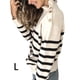 thumbnail image 3 of Sonducket Suéter de moda femenina elegante cálido cuello alto suéteres sueltos Casual Beige ropa mujeres niñas Otoño Invierno Prendas para la parte del cuerpo Beige L, 3 of 6