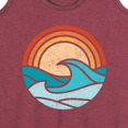 thumbnail image 3 of Instant Message - Wave Scene - Women's Racerback Tank Top, 3 of 6