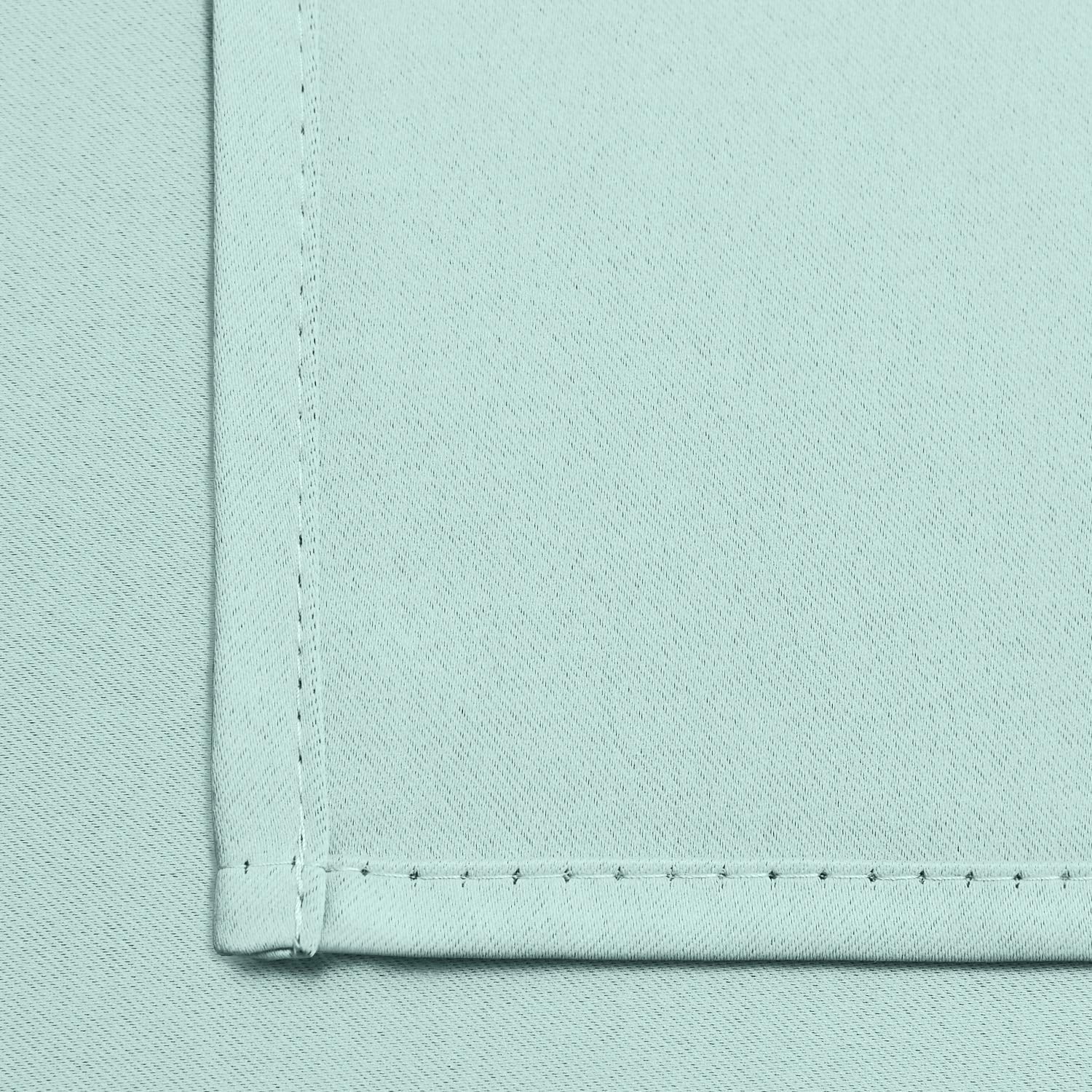 Room Darkening Grommet Window Drapes Thermal Insulated Light Blocking Blackout Curtains For Bedroom(aqua 38wx63l 2 Panels)